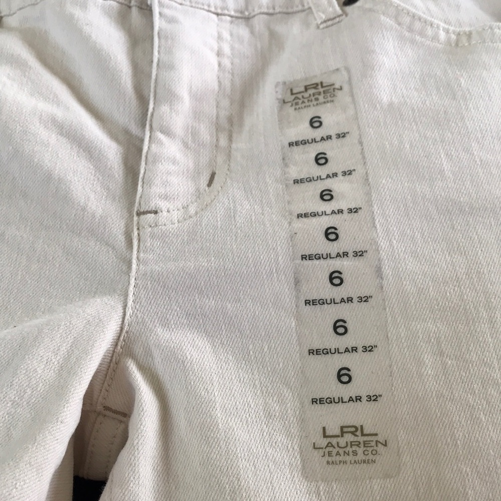 LRL LAUREN JEANS CO. RALPH LAUREN CREAM SIZE 6 - Picture 3 of 8